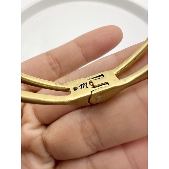 Madewell Gold-Tone Cuff Bracelet Adjustable Fit - Picture 4 of 5